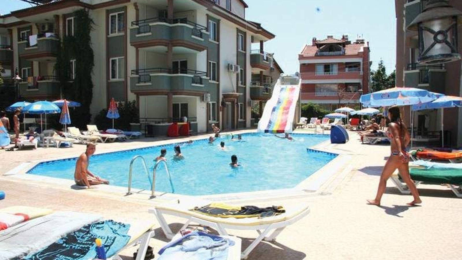 Mehtap Family Hotel pool and flumes