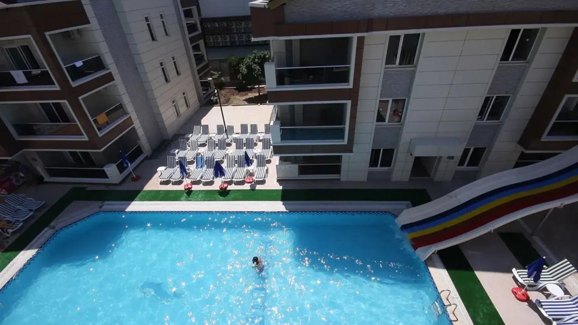 Mehtap Family Hotel pool and flumes